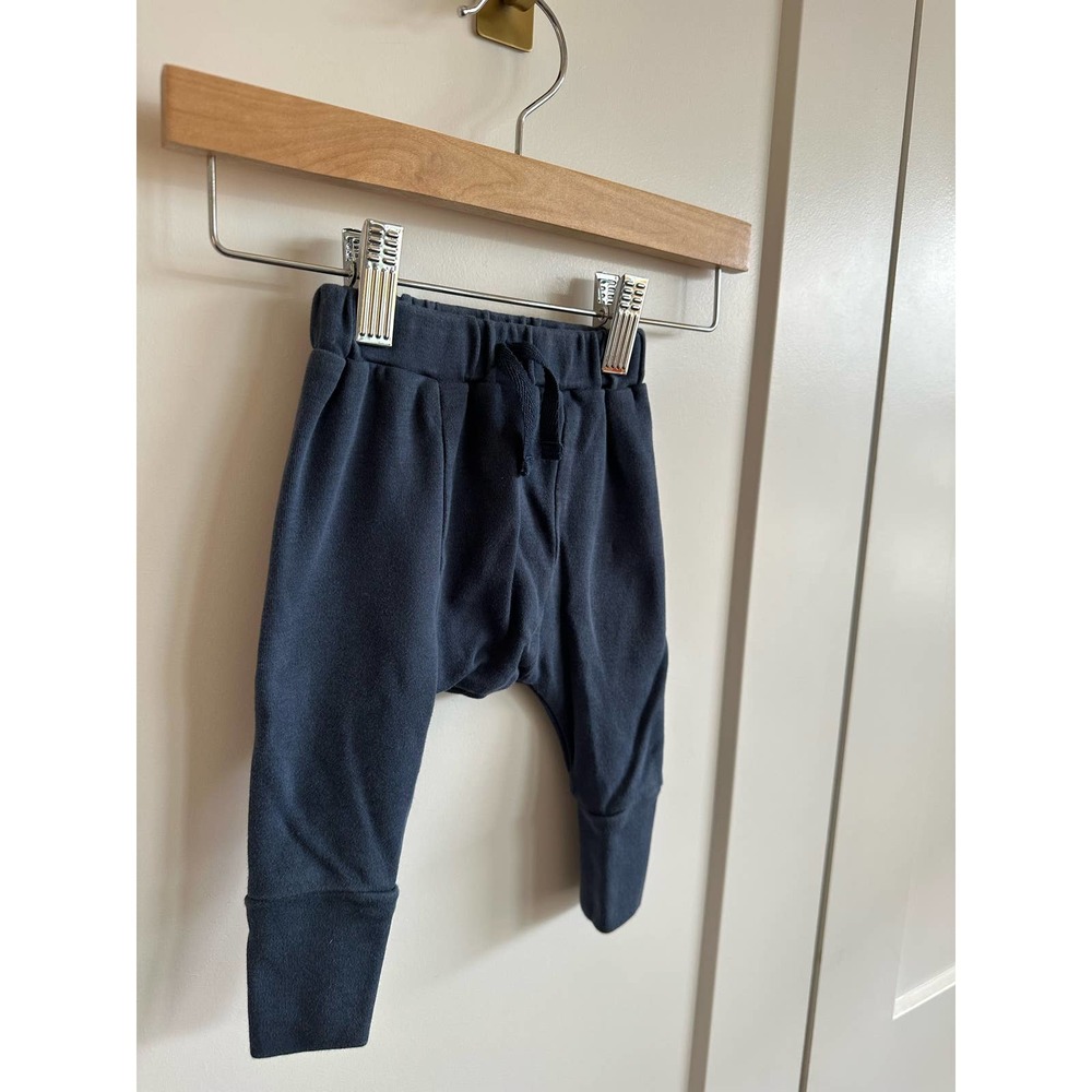 Kate Quinn Organic Cotton Navy Blue Panda Pants Joggers - 3-6 Mo